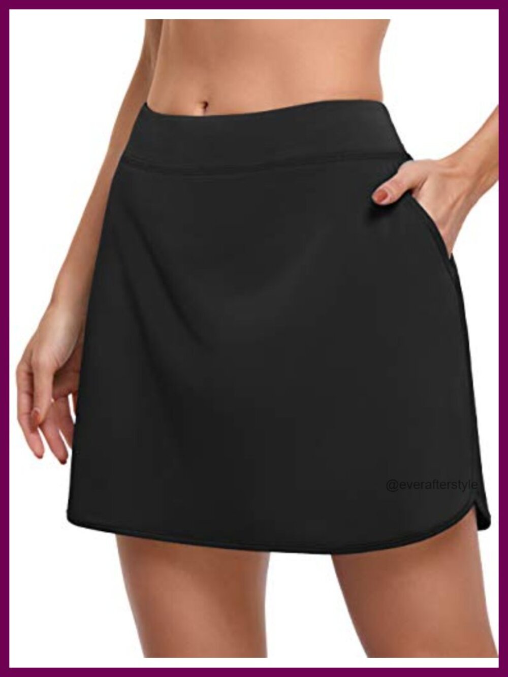 Women's UPF 50+ Athletic Skort with Pockets Golf Tennis Running